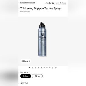 Bumble & Bumble Thickening Dryspun Hairspray ONLY